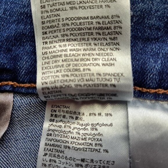 Divided H&M Juniors Jeans Short Blue Color Size  USA14 EUR 44 - Picture 6 of 8